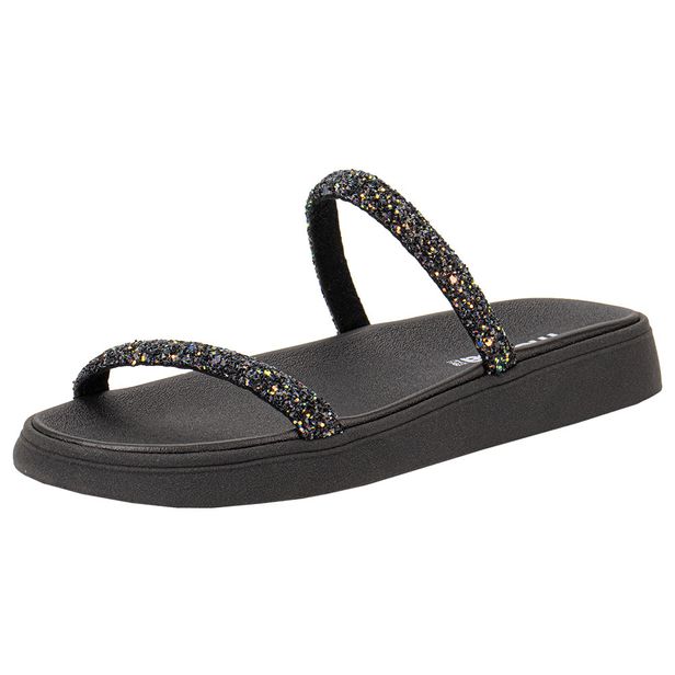 Tamanco Feminino Flat Moleca 5507100 PRETO 34