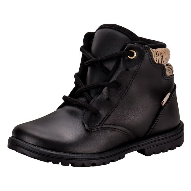 Bota Infantil Coturno Fashion Baby Kidy  0840091 PRETO 22