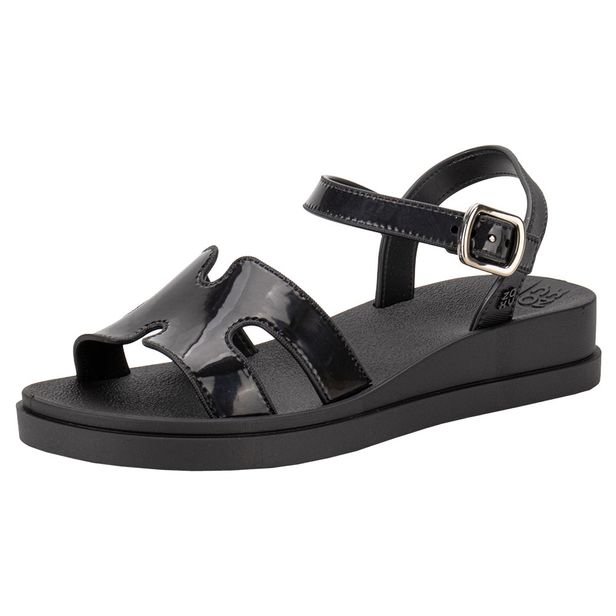 Sandália Feminina Flat Daily Zaxy 19155 PRETO 33/34