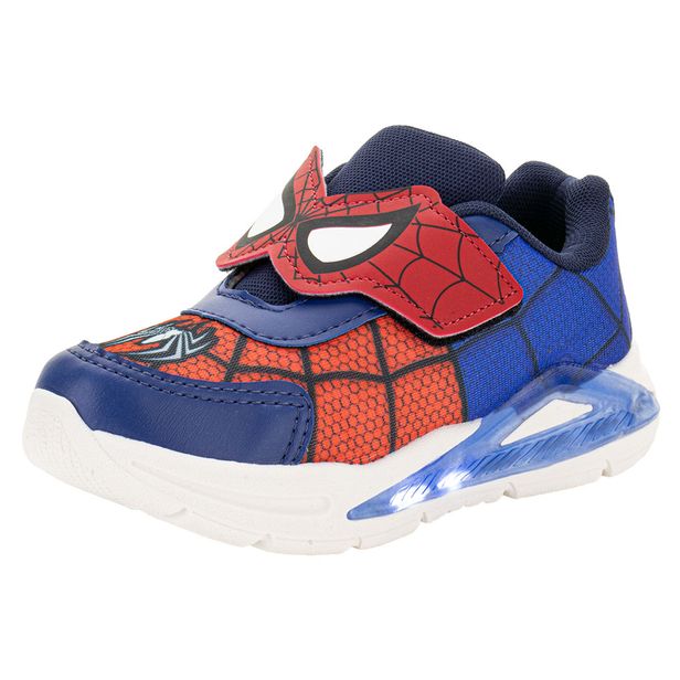 Tênis Infantil Masculino Led Minipé MP2410 AZUL/VERMELHO 24