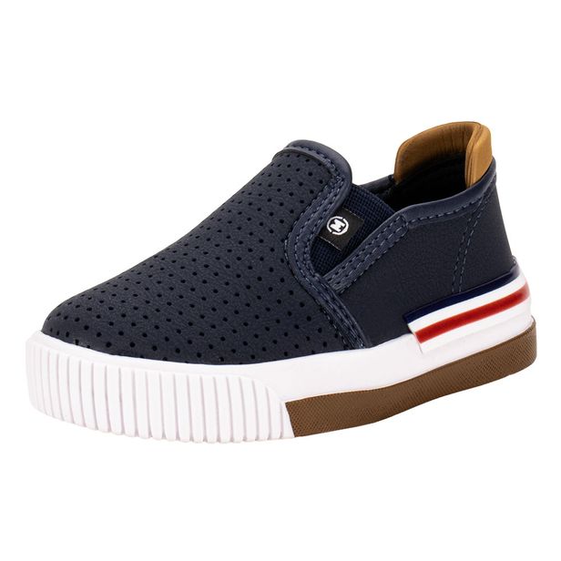 Tênis Infantil Masculino Slip On Molekinho 2615100 MARINHO 19