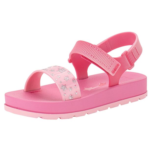 Sandália Infantil Moderninha Print Zaxynina 19060 PINK 19