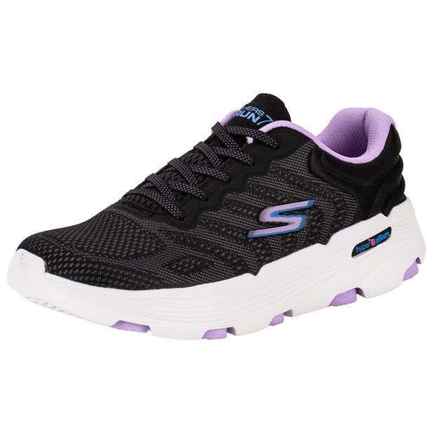 Tênis Feminino Go Run 7.0 Driven Skechers 129335 PRETO/LILAS 34
