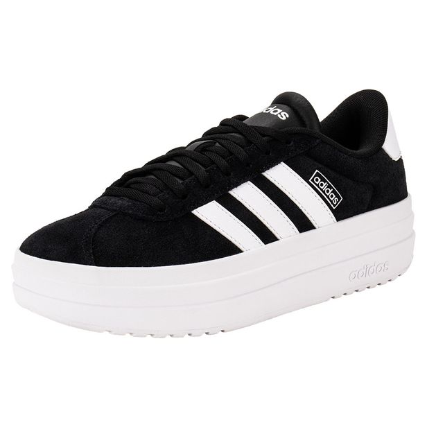Tênis Feminino VL Court Bold Adidas IH9995 PRETO/BRANCO 34