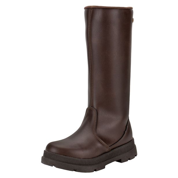 Bota Infantil Feminina Cano Alto Style Kidy 3630026 CAFÉ 32