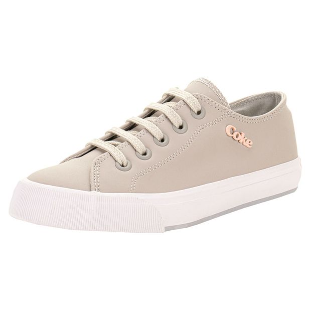 Tênis Feminino Sandy Town Coca-Cola CC2466 CINZA/ROSA 36