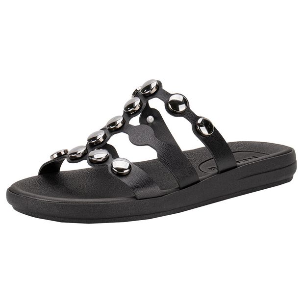 Tamanco Feminino Flat Moleca 5525105 PRETO 34