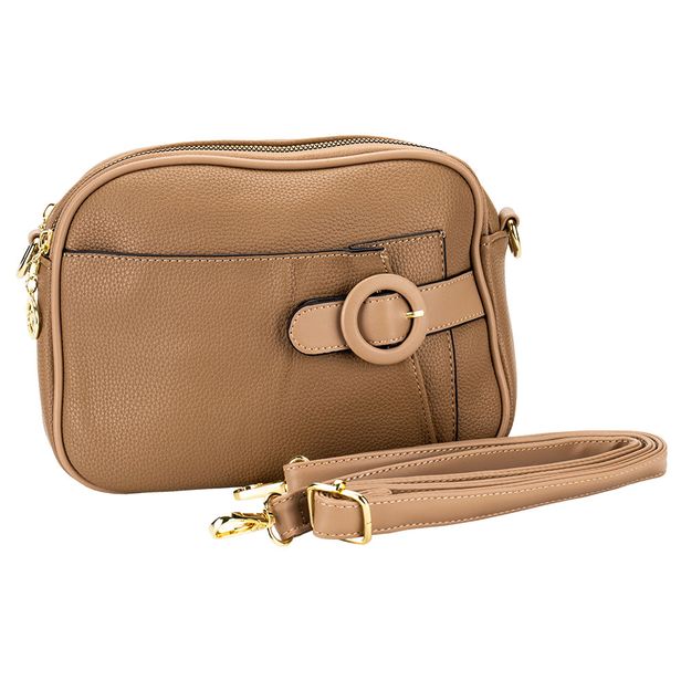 Bolsa Feminina Transversal H.E GH385 CAQUI