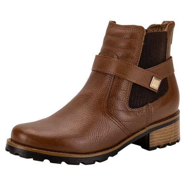 Bota Feminina Cano Baixo Pegada 281412 CARAMELO 34