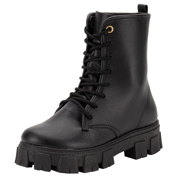 Bota Infantil Feminina Conturno Kidy 4340005 PRETO 32