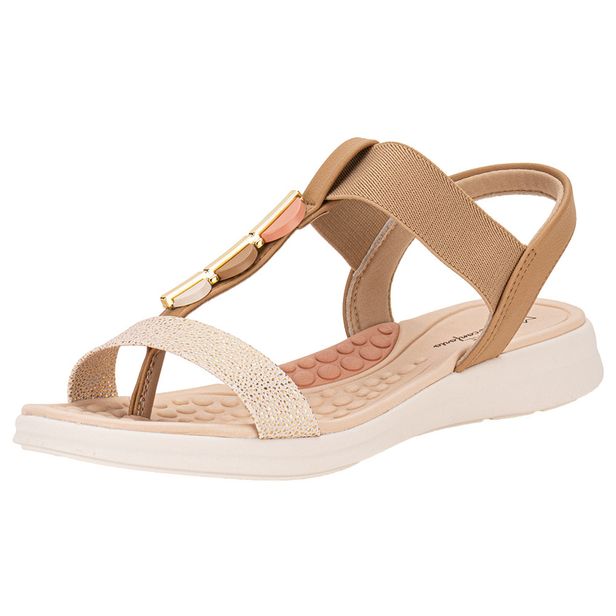 Sandália Feminina Flat Modare 7174109 CAQUI 34