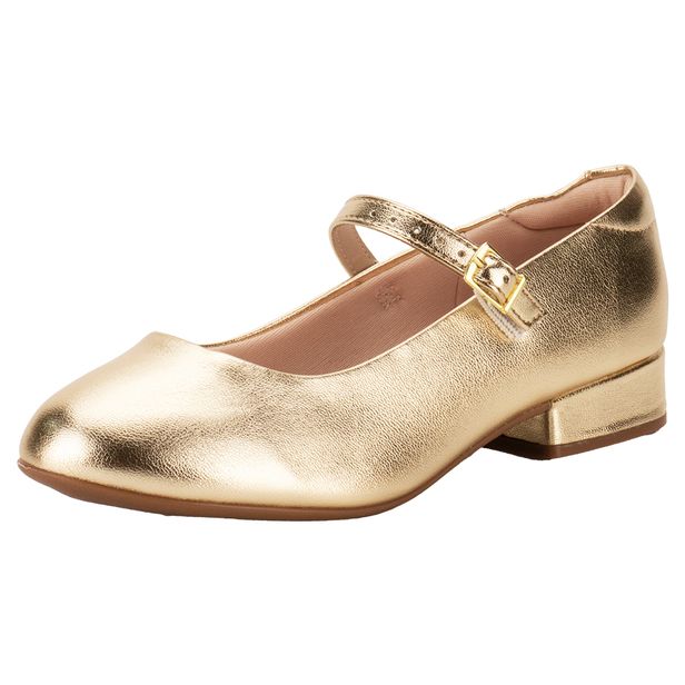 Sapato Infantil Feminino Molekinha - 2528101 OURO 33