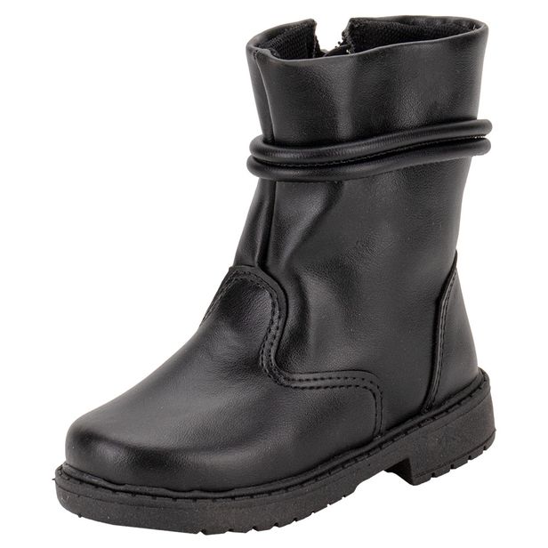 Bota Infantil Feminina Doce Menina 1506 PRETO 01 21