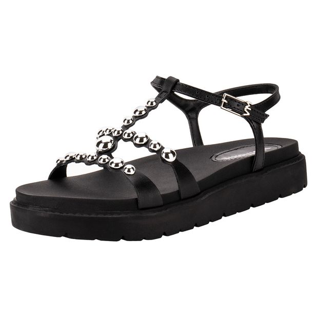 Sandália Feminina Flat Via Marte 176010 PRETO 35