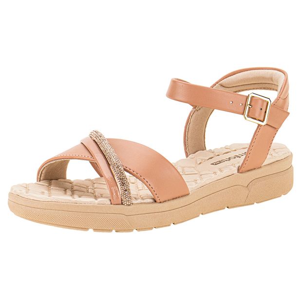 Sandália Feminina Flat Comfortflex 2442301 SALMÃO 34