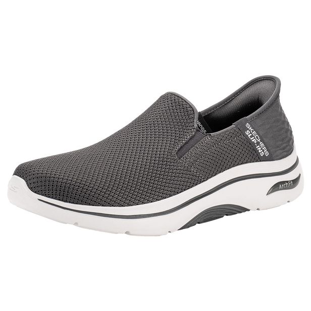 Tênis Masculino Go Walk Arch Fit Hands Free 2.0 Skechers 216600 CINZA 38