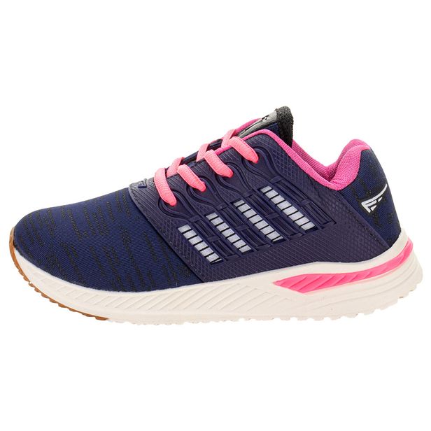 Tênis Infantil Feminino Zeuz 93KX-I AZUL/ROSA 30