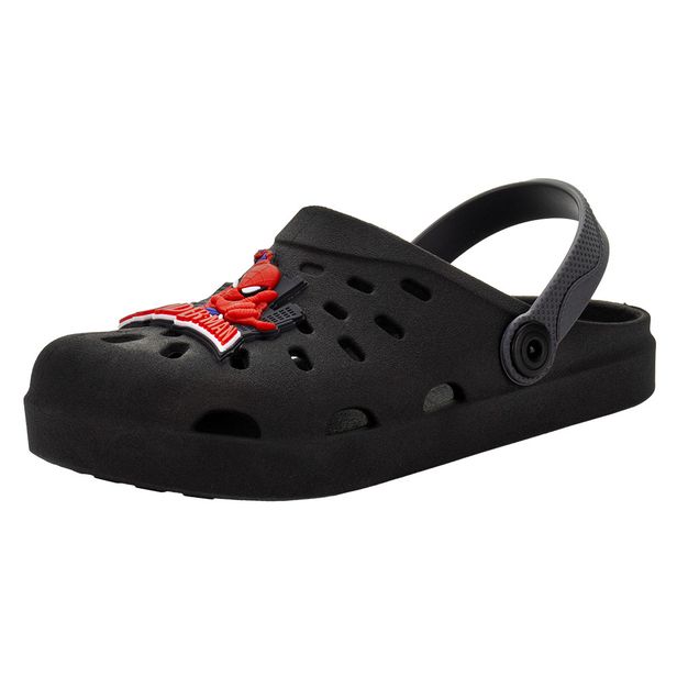 Clog Infantil Marvel Walkers Grendene Kids 23193 PRETO/VERMELHO 25