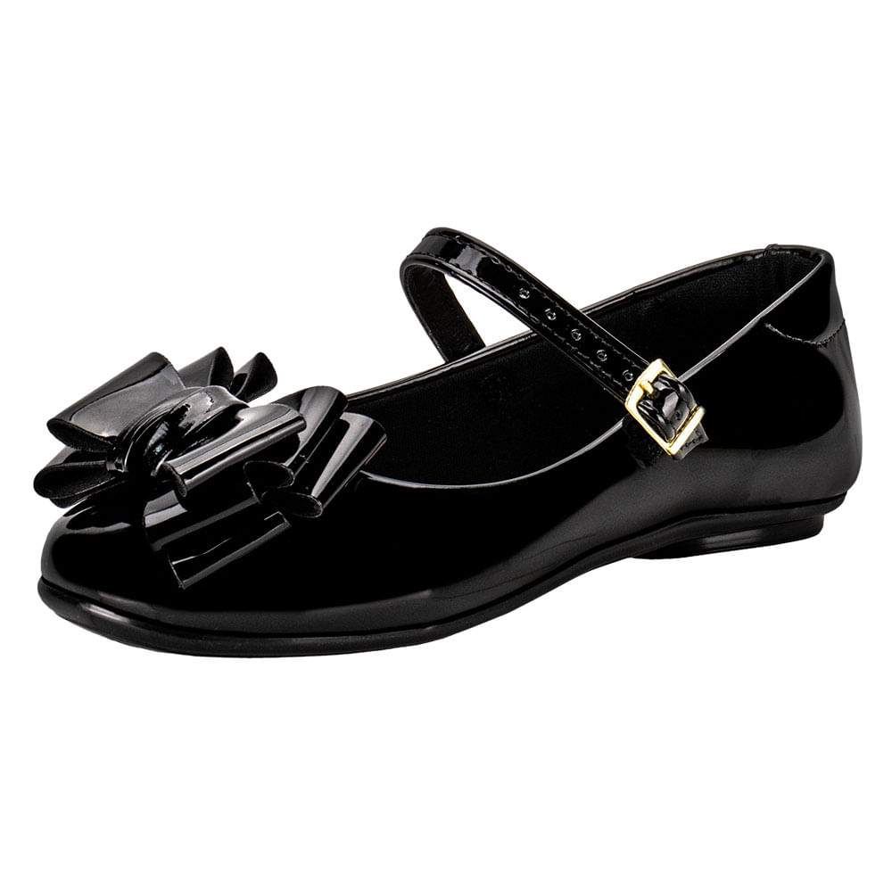 Sapatilha Infantil Feminina Molekinha 20831122 VERNIZ/PRETO