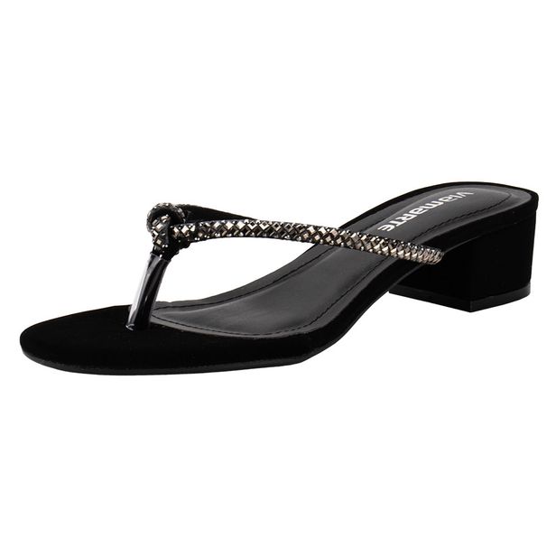 Tamanco Feminino Salto Grosso Via Marte 106016 PRETO 34