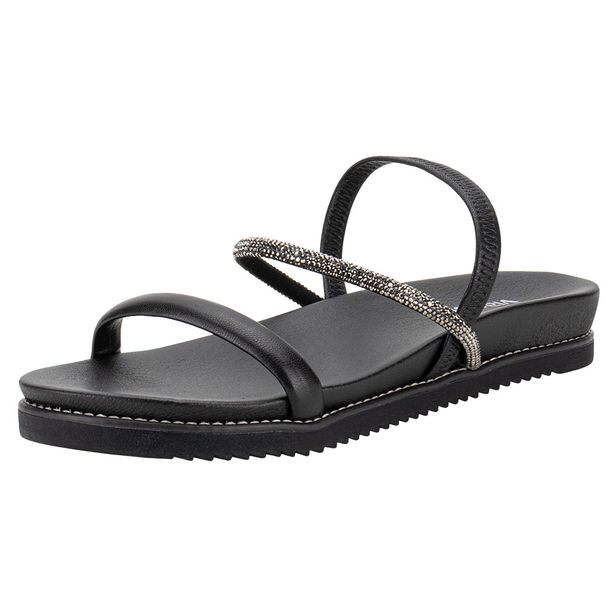 Sandália Feminina Flat Via Marte 117006 PRETO 37