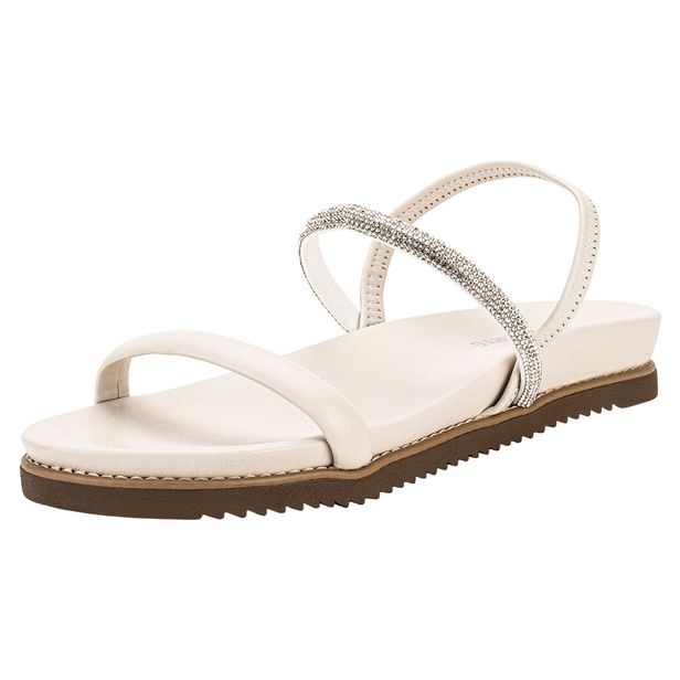 Sandália Feminina Flat Via Marte 117006 NATURAL 34