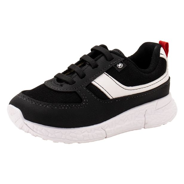 Tênis Infantil Masculino Molekinho 2609229 PRETO/BRANCO 19