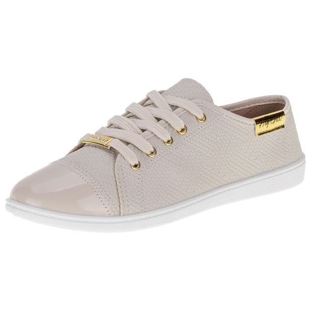 Tênis Feminino Casual Moleca - 5605412 MARFIM 35