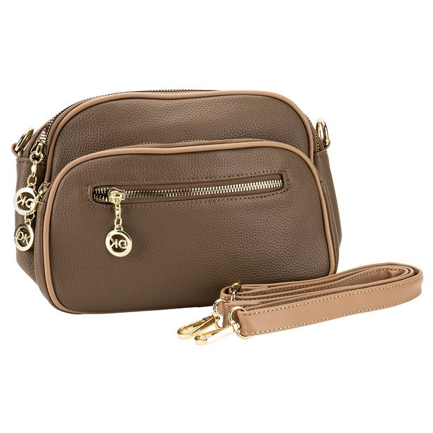 Bolsa Feminina Transversal H.E GH386 CHOCOLATE