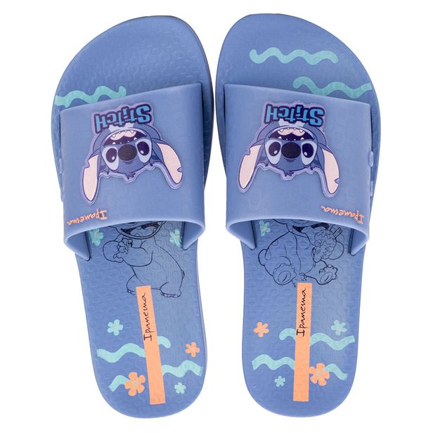 Chinelo Feminino Slide Disney Stitch Ipanema 27366 AZUL 35