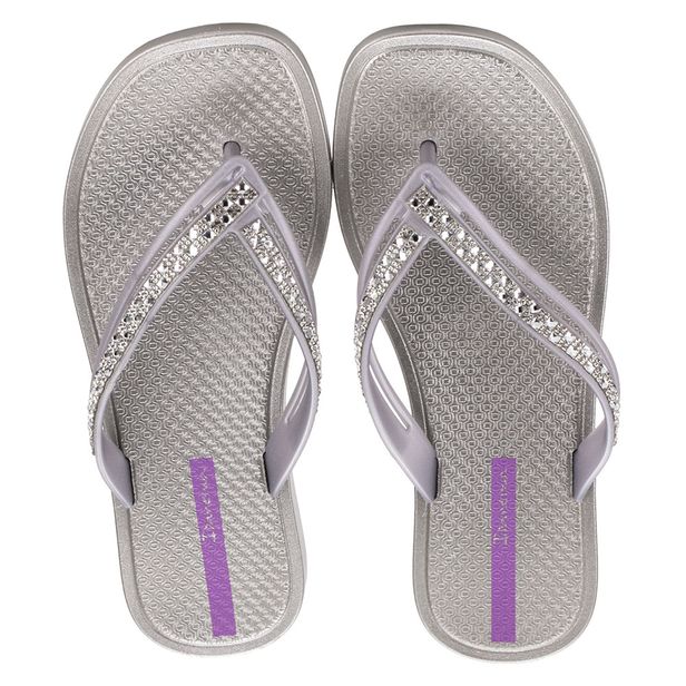 Chinelo Feminino Cristal Ipanema 27267 PRATA 33/34