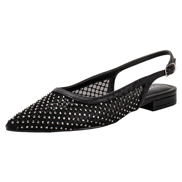 Sapato Feminino Salto Grosso Via Marte 183001 PRETO 35