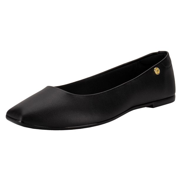 Sapatilha Feminina Flat Moleca 5735215 PRETO 35