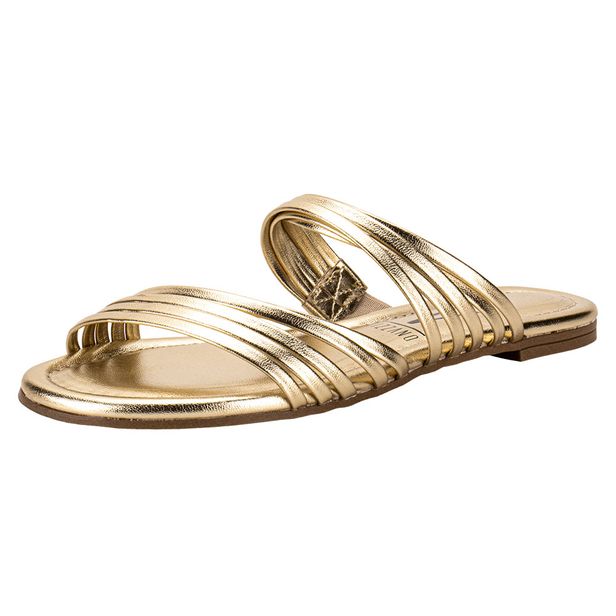 Tamanco Feminino Flat Vizzano 6371188 OURO 34