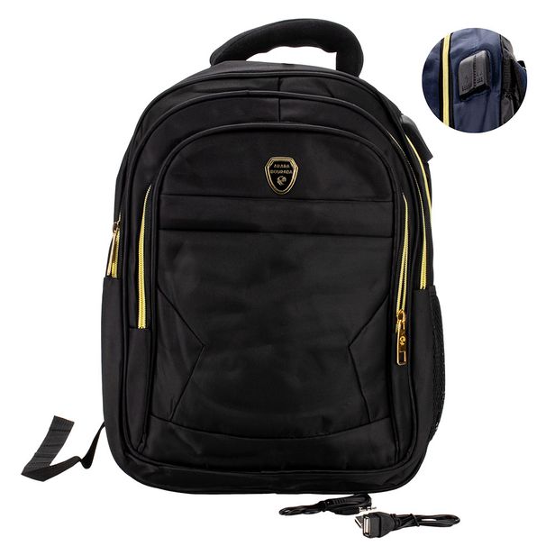 Mochila Masculina Arara Dourada DJ108 PRETO