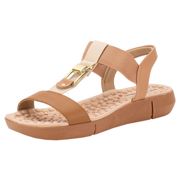 Sandália Feminina Flat Modare 7142139 CAMEL 34