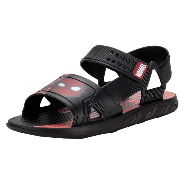 Papete Infantil Masculina Web Marvel Grendene Kids 22860 PRETO/VERMELHO 31/32