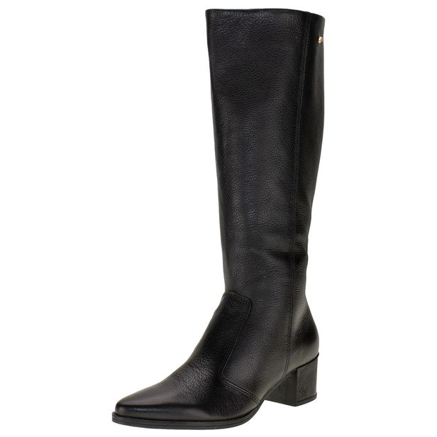 Bota Feminina Cano Alto Pegada 280561 PRETO 34