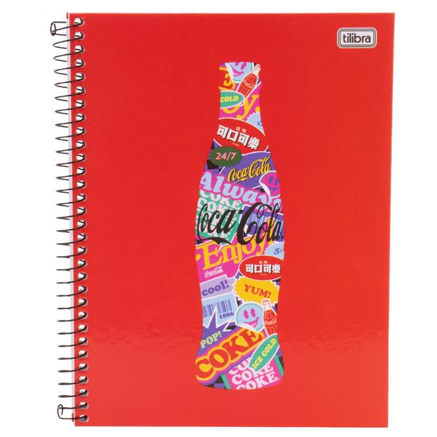 Caderno Coke Style On Coca Cola 012523 VERMELHO 01