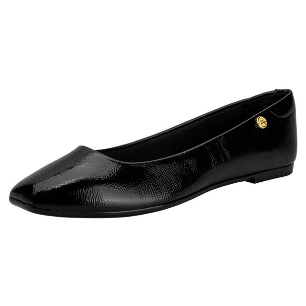 Sapatilha Feminina Flat Moleca 5735215 VERNIZ/PRETO 34