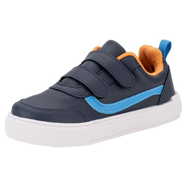 Tênis Infantil La Via Kids 220003 AZUL/LARANJA 28