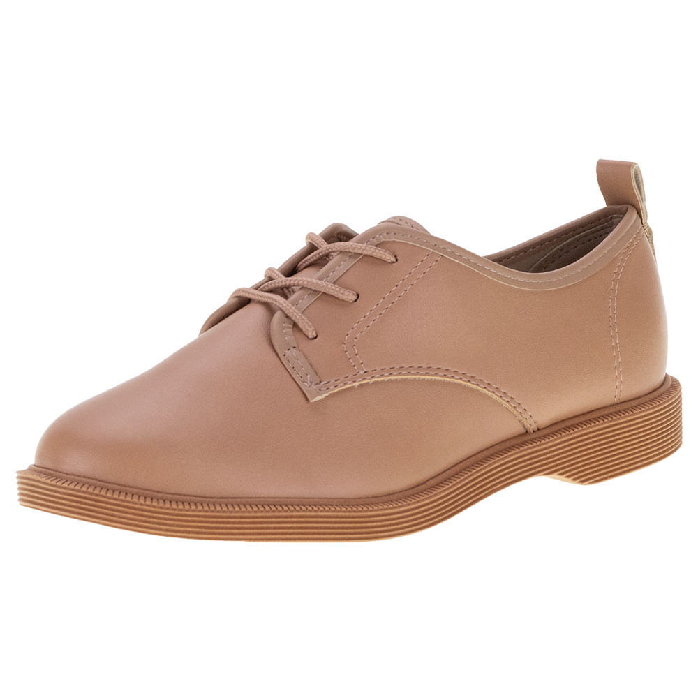 Sapato Feminino Oxford Moleca 5666107 SALMÃO cloviscalcados