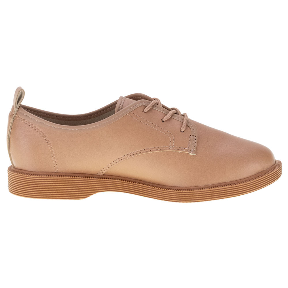 Sapato Feminino Oxford Moleca 5666107 SALMÃO cloviscalcados