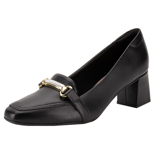 Sapato Feminino Salto Grosso Beira Rio 4314104 PRETO 38