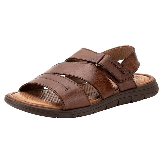 Sandália Masculina Denim Soul Democrata 015135 CARAMELO 38