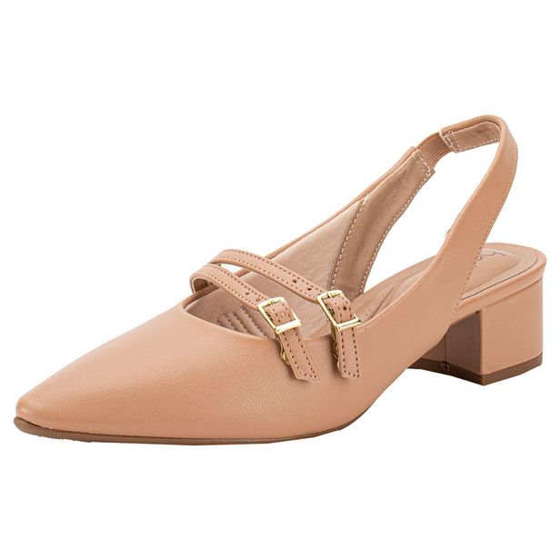 Sapato Feminino Salto Grosso Beira Rio 4182224 SALMÃO 34