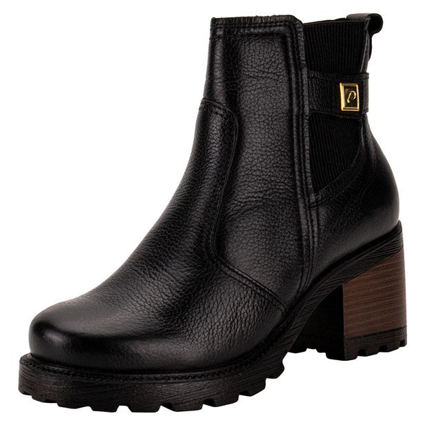 Bota Feminina Cano Baixo Pegada 281309 PRETO 34