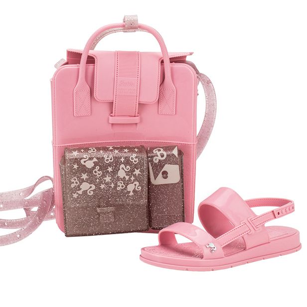 Kit Sandália Barbie + Mochila Color Grendene Kids 23067 ROSA 23/24