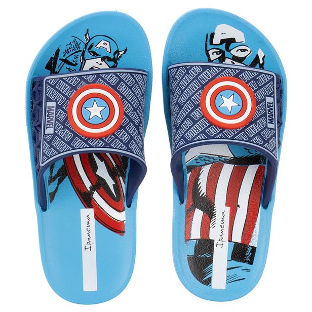 Chinelo Infantil Slide Marvel Sport Ipanema 27280 AZUL 29