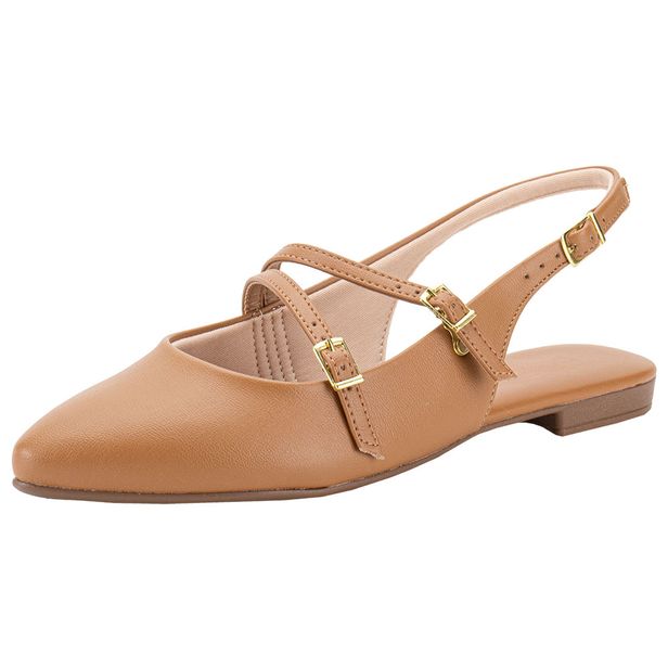 Sapato Feminino Salto Grosso Beira Rio 41341012 CAMEL 34